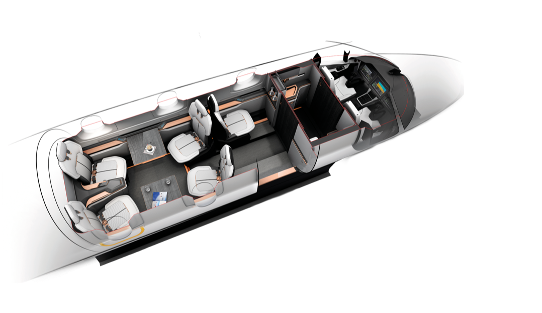 AW609 TiltRotor - Vip Interior 5 passengers